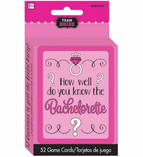 Game Team Bride Card Game Questions - Pack of 52