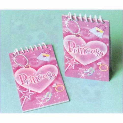 Enchanting pack of 12 princess-themed note pads, perfect for parties and encouraging creativity in young minds.