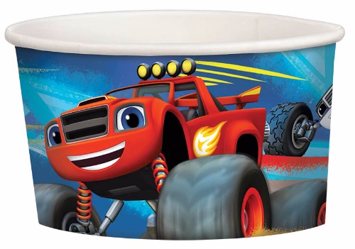 Blaze & The Monster Machines treat cups, pack of 8, 280ml, vibrant design for snacks and drinks at themed parties.