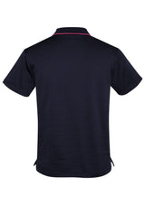 Navy and melon Advatex Men's Swindon Polo in 3XL, featuring a soft cotton blend, classic fit, and convenient front pocket.