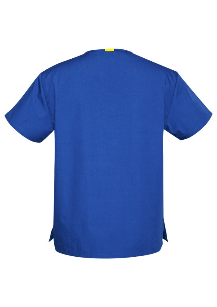 Unisex Advatex Johnson Scrub Top in Royal, 5XL, lightweight and comfortable for healthcare professionals.
