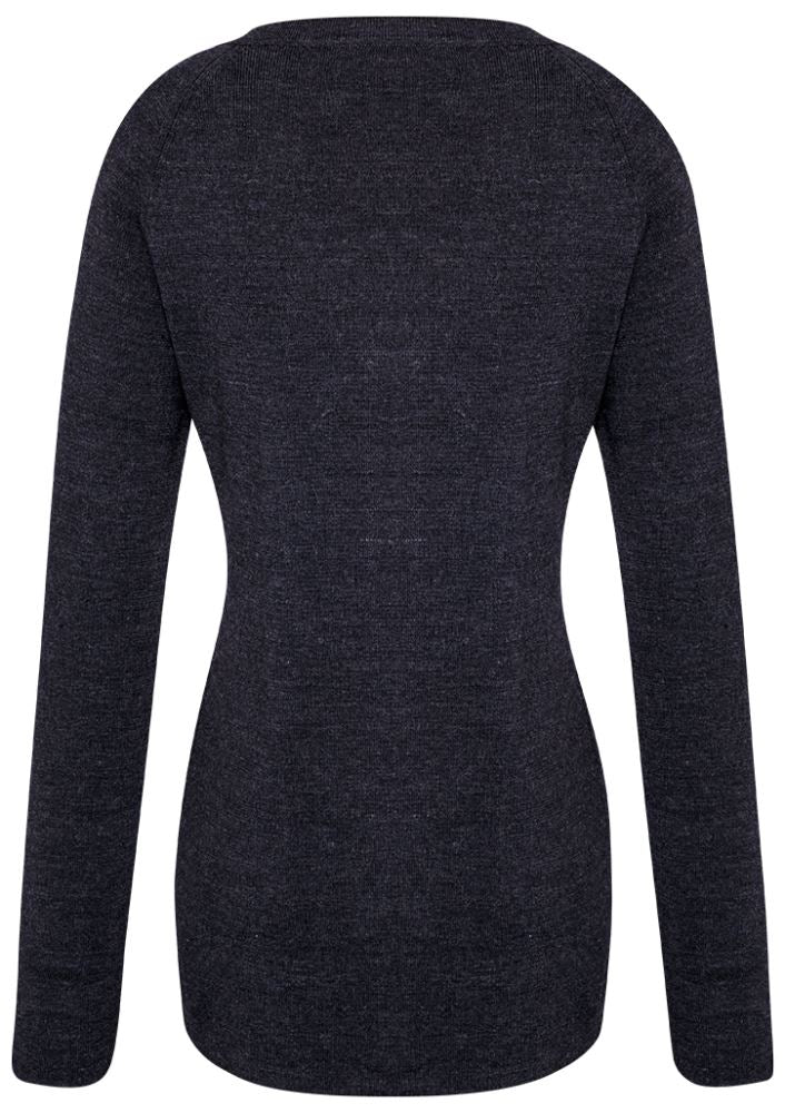 Charcoal Advatex Ladies Varesa Cardigan in 4XL, featuring double-knit style, front pockets, and a polished tubular hem.