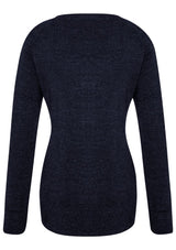 Navy Advatex Ladies Varesa Cardigan in Large, made from wool-acrylic blend, featuring pockets and a sleek finish for stylish layering.