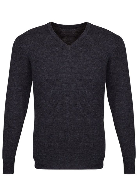 Charcoal Advatex Mens Varesa Pullover in 5XL, featuring a stylish double knit blend of 50% wool and 50% acrylic.