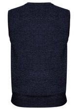 Navy Advatex Men's Varesa Vest in XL, crafted from a wool-acrylic blend, perfect for layering with a contemporary design.