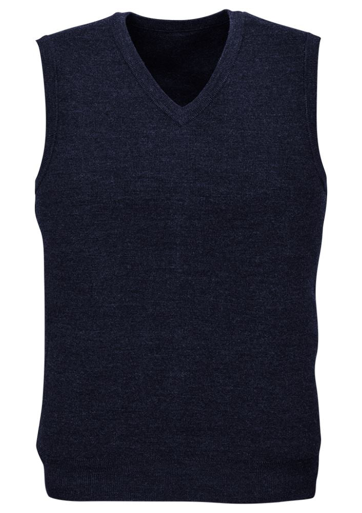 Stylish navy Advatex Mens Varesa Vest in 5XL, crafted from a wool-acrylic blend for warmth and comfort, perfect for layering.