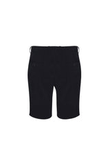 Black Advatex mens shorts with adjustable waist, crafted for comfort and style, suitable for healthcare professionals.
