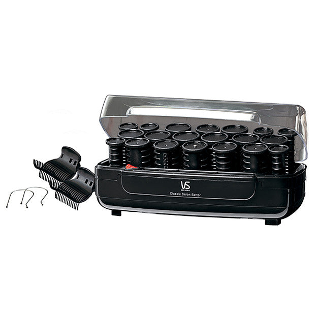 VS Sassoon Classic Multi Curls Rollers set with 20 versatile rollers in 3 sizes for effortless waves and curls.