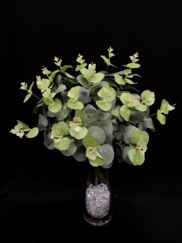 Lifelike green Eucalyptus Bunch for stylish decor, perfect as a standalone piece or floral arrangement filler.