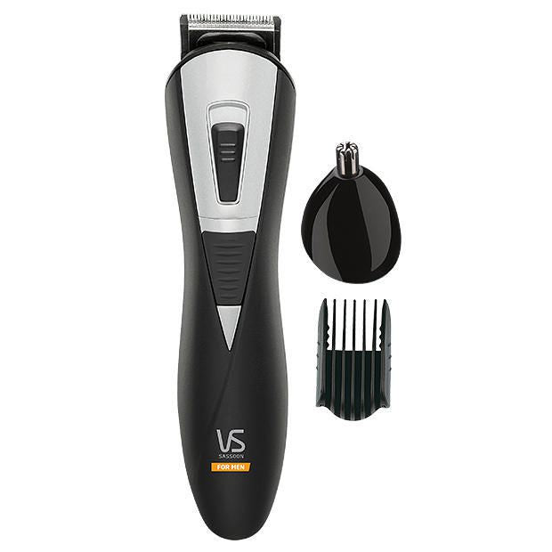 Precision Beard Trimmer - VS featuring self-sharpening blades, taper control, and attachments for versatile beard styling.