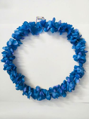 Artificial Flower Leis - 1.25m Camellia Blue (12 Units)