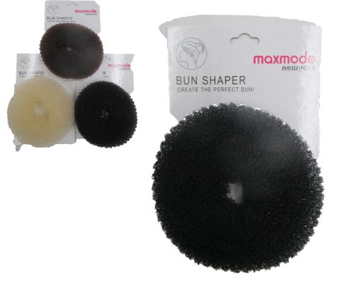 Set of 3 assorted hair donut bun makers, 7cm, perfect for creating stylish, voluminous buns for any occasion.