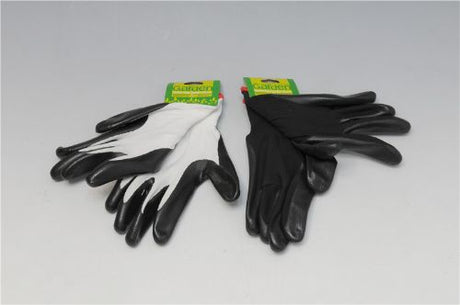 Set of 3 garden gloves with coated palms for grip, protection, and comfort during gardening tasks.