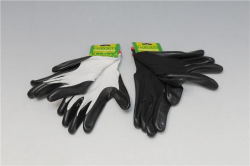 Set of 3 garden gloves with coated palms for grip, protection, and comfort during gardening tasks.