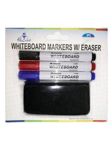 Set of 18 vibrant whiteboard markers with erasers, ideal for smooth writing and easy clean-up in creative projects.