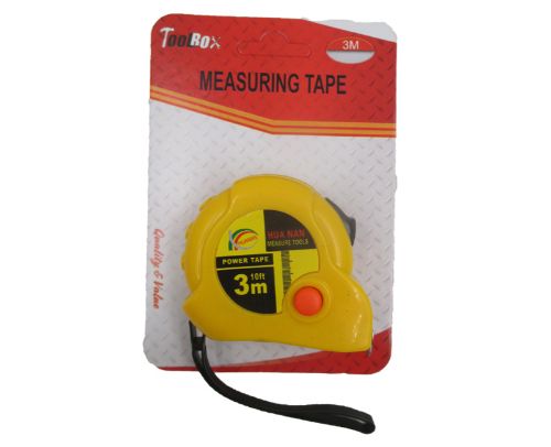 Set of 2 durable 3m measuring tapes with metric and imperial markings, ideal for various DIY and home improvement tasks.
