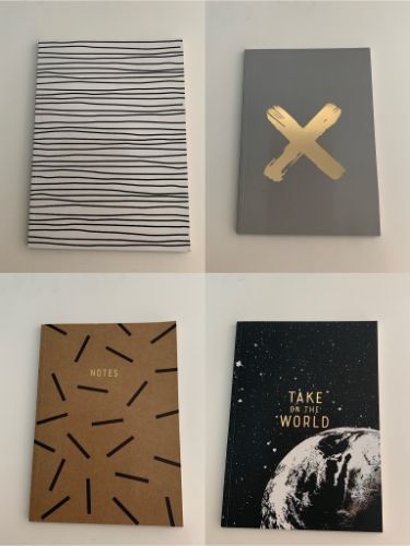 A bundle of 6 A4 notebooks, each with 60 lined pages, perfect for students and professionals to jot down notes and ideas.