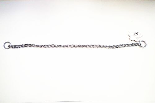 Durable 4mm thick dog chain with 2 rings, 70cm long, perfect for walks and training with small to large breeds.
