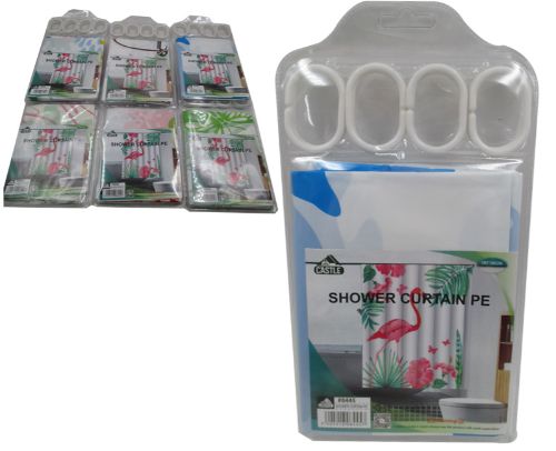 Stylish and durable 180x180cm shower curtain, perfect for enhancing bathroom decor with assorted designs.
