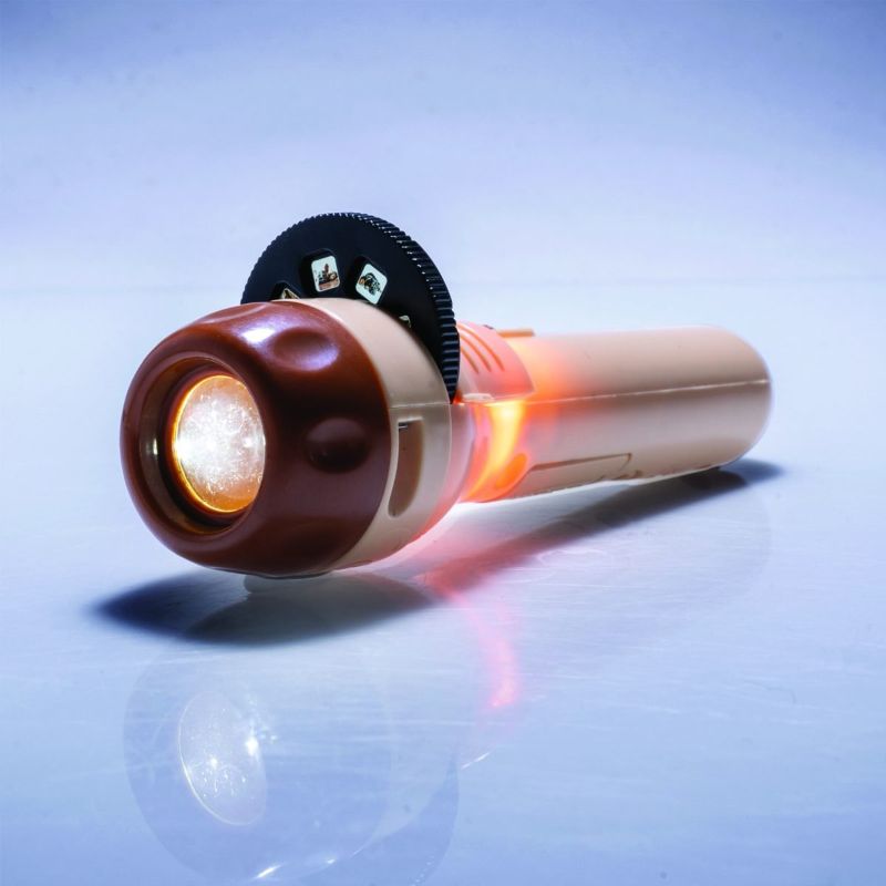 Brown and tan torch projector set of 6, featuring 24 adorable dog images for lighting up spaces with charm.