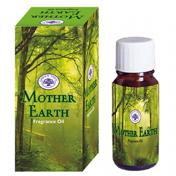 10ml bottle of Green Tree Mother Earth Oil, designed for soothing aromatherapy with earthy fragrance notes.