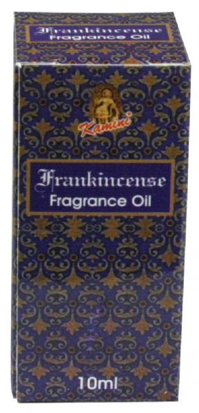 10ml Kamini Frankincense Aroma oil, ideal for aromatherapy and relaxation with a calming earthy scent from Boswellia resin.