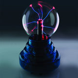 3-inch plasma ball with blue base, creating mesmerizing arcs of light; a portable science-inspired night light.