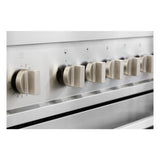 Stylish 900mm Parmco full gas cooker in stainless steel, featuring 4 burners, 107L oven, and modern safety functions.