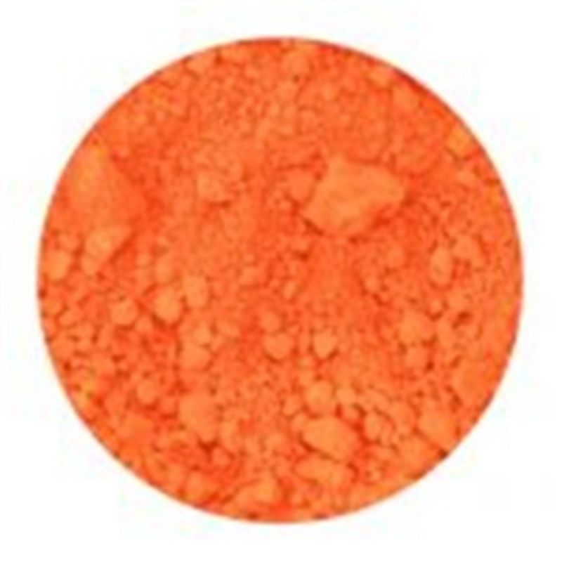 Vibrant Art Spectrum Dry Ground Pigment in 120ML, pure cadmium orange suitable for various artistic applications.