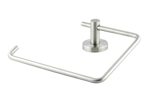 Satin stainless steel hand towel stirrup, 304SS, stylishly holds towels, enhances bathroom decor, 209 x 55 x 169.5 mm.