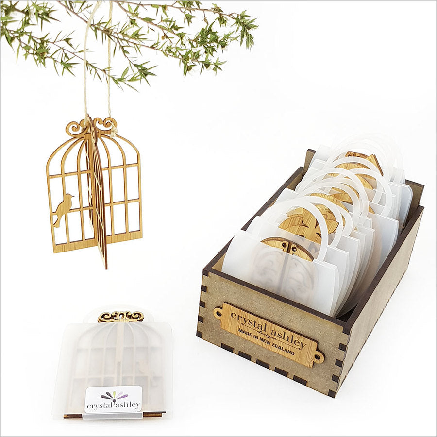 Bamboo Birdcage Ornament, 66 x 100 mm, adds elegance and charm to any space, perfect for bird lovers and eco-conscious decor.