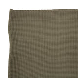 Luxurious olive Waffle Towel 80x160cm from Bambury, crafted from Turkish cotton with a stylish waffle weave for quick drying and absorbency.