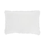 Elegant white cotton coverlet set with tufted shell pattern and fringed edges, includes two pillowcases for single/double beds.