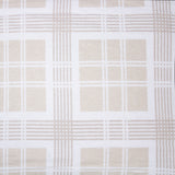 Cozy Enid Flannelette Queen Sheet Set featuring soft 100% cotton, brushed texture, and modern geometric design in neutral tones.