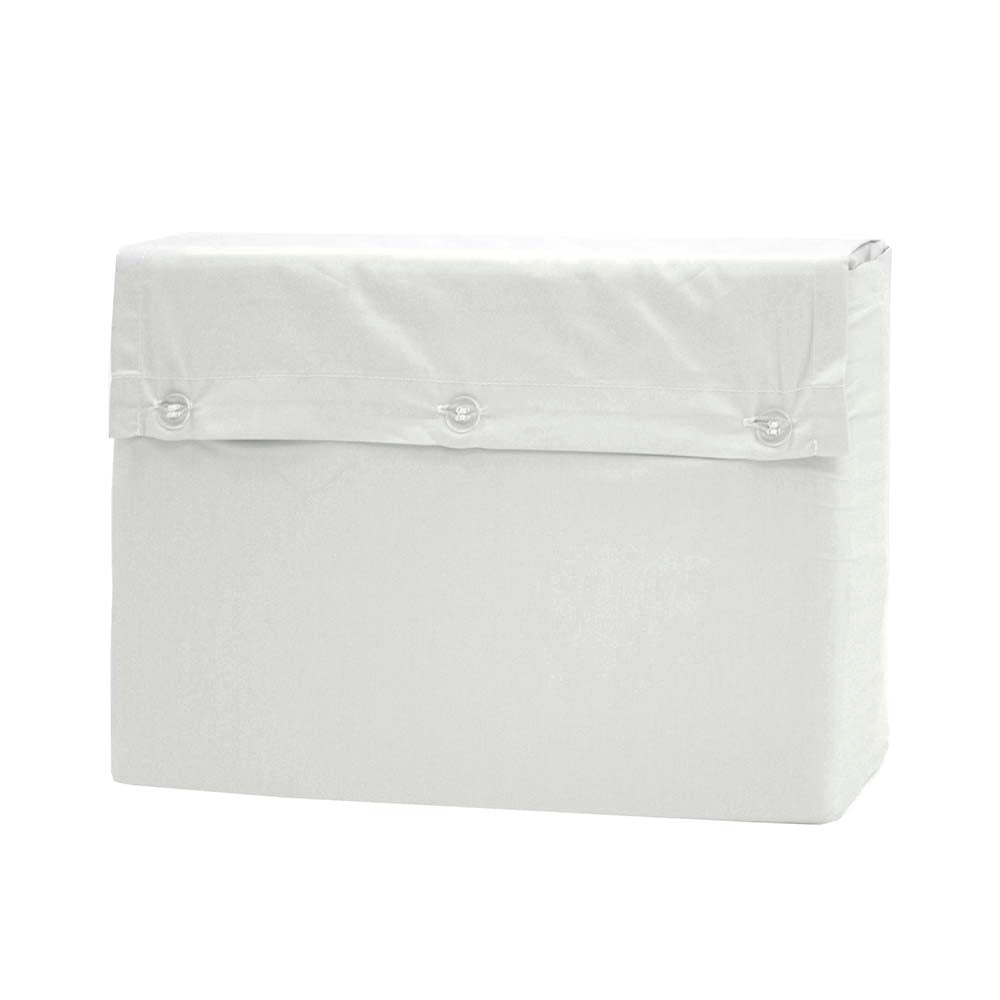Double Sheet Set - Pinnacle White featuring breathable Australian cotton, includes fitted sheet, flat sheet, and two pillowcases.