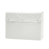 Double Sheet Set - Pinnacle White featuring breathable Australian cotton, includes fitted sheet, flat sheet, and two pillowcases.