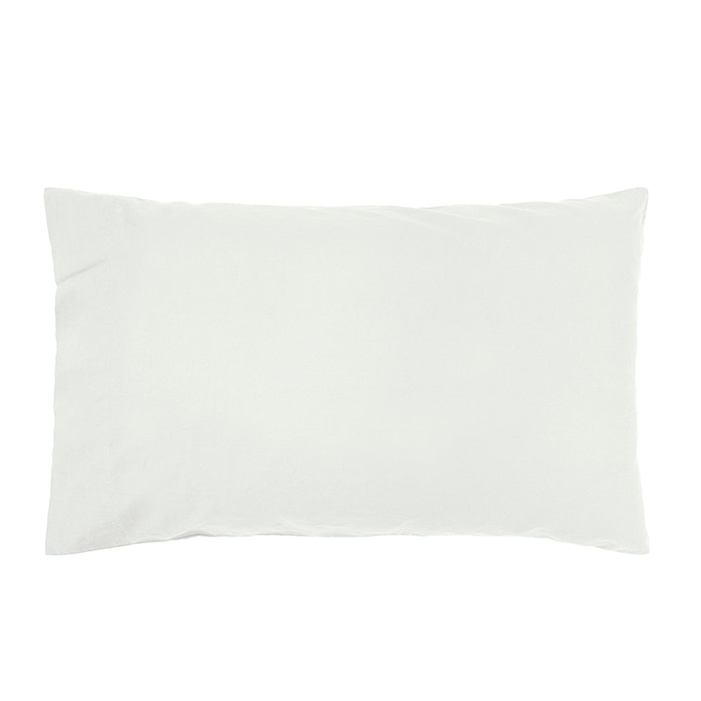 Elegant Pinnacle White double sheet set made from premium Australian cotton, featuring a fitted sheet, flat sheet, and two pillowcases.