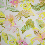 Phoebe Duvet/Quilt Cover Set King features tropical floral design in vibrant pinks and yellows, made from 100% soft cotton.