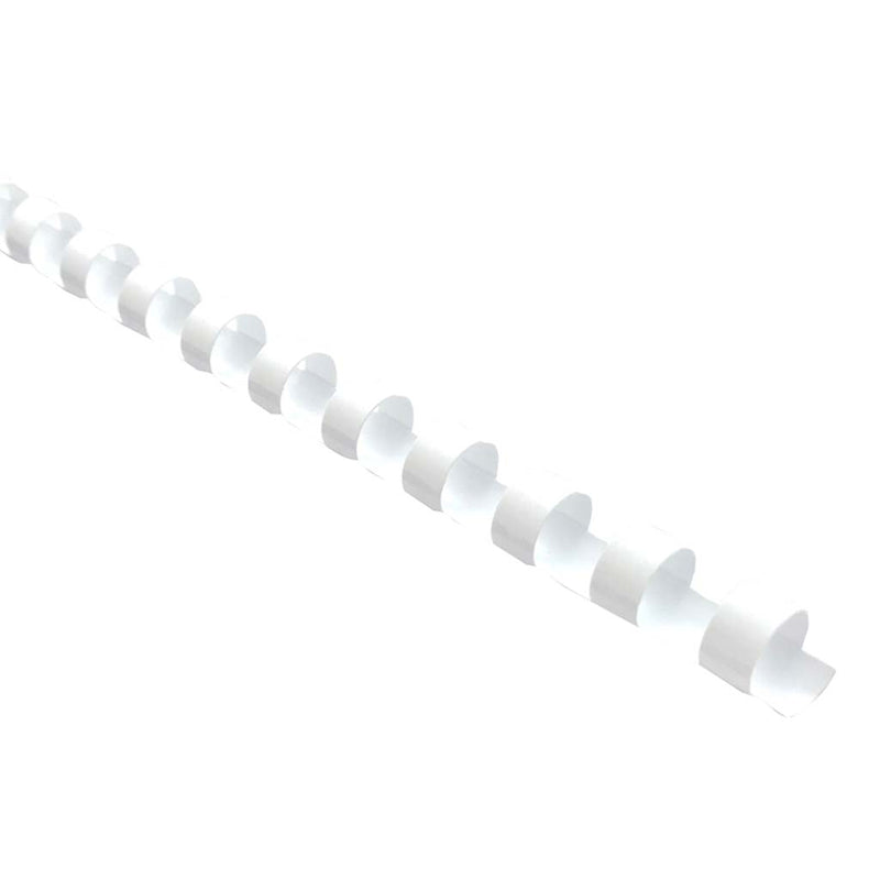 Icon Binding Coil Plastic 20mm White, Pack of 100