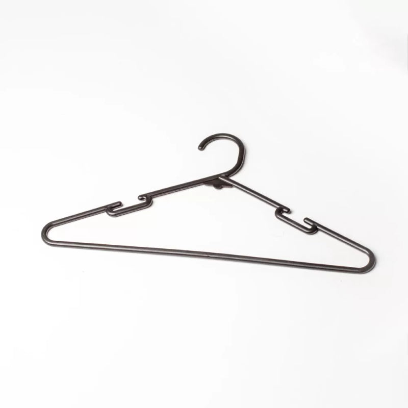 Plastic Coat Hanger - Black (12 Pack)