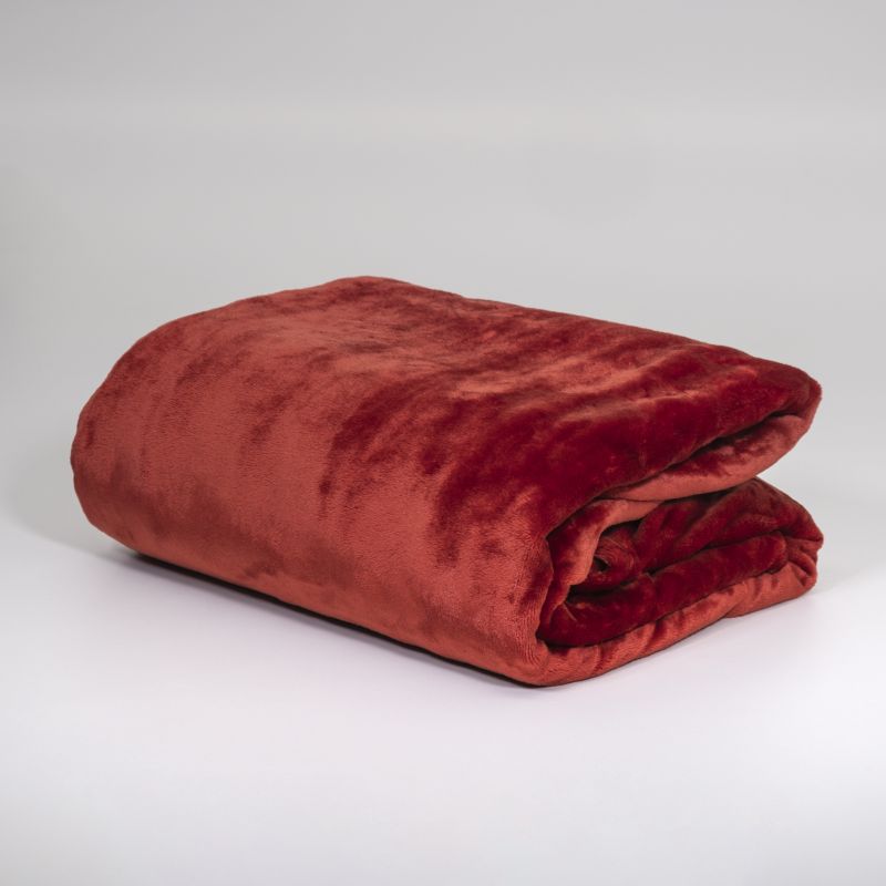 Dreamticket Coral Fleece Blanket Scarlet - Single/Double