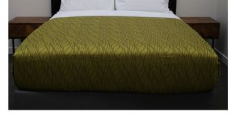 Elegant Leaf pattern Residence Queen Cover Sheet, durable, machine washable, perfect for a stylish sleep space.