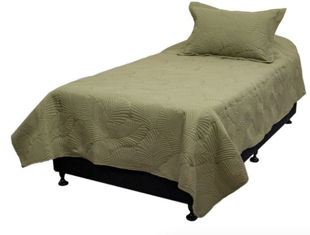 Elegant sage bed scarf for king single beds, enhancing comfort and style in any bedroom decor.