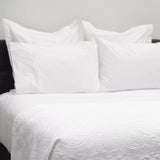 Luxurious DreamGreen Amora White bedcover for king single beds, featuring hypoallergenic recycled microfiber and easy maintenance.