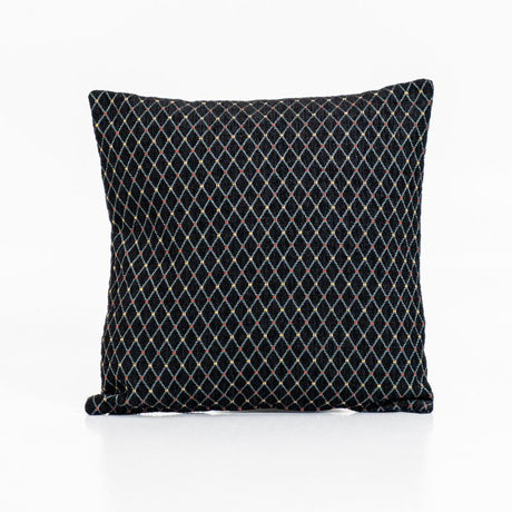 Harris Aztec Cushion Cover in black with stylish Aztec pattern, perfect for enhancing any living space's decor.