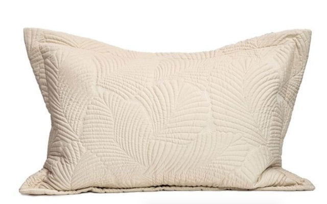 Elegant beige Dreamticket Amora pillowsham, adding sophistication and comfort to any bedding ensemble.