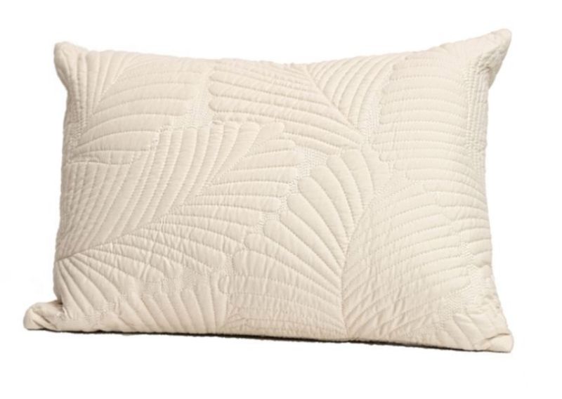 Beige oblong cushion cover with a textured design, ideal for enhancing style and comfort in any interior space.