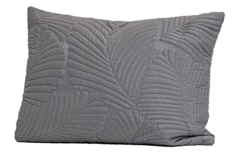 Oblong Cushion Cover in Charcoal, adding elegance and versatility to any decor style for sofas or beds.