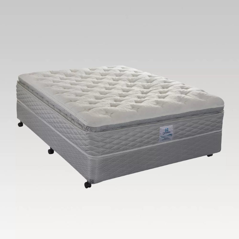 Euro Top Bed Set - Sealy Monarch for queen beds, featuring plush comfort, advanced wool construction, and 34cm height for elegant decor.