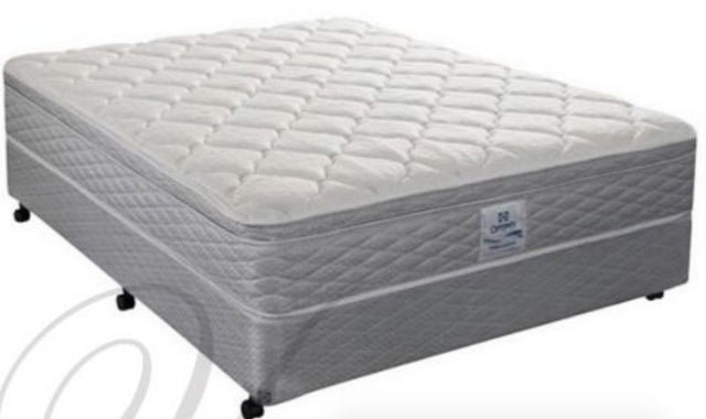 Top Bed Set - Sealy Imperial Euro, King Single, featuring plush quilting, deep cushioning, and a 10-year guarantee for ultimate comfort.